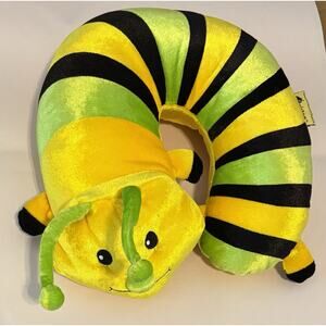 Critter Piller Travel Neck Pillow Caterpillar Plush Head Support NWOT